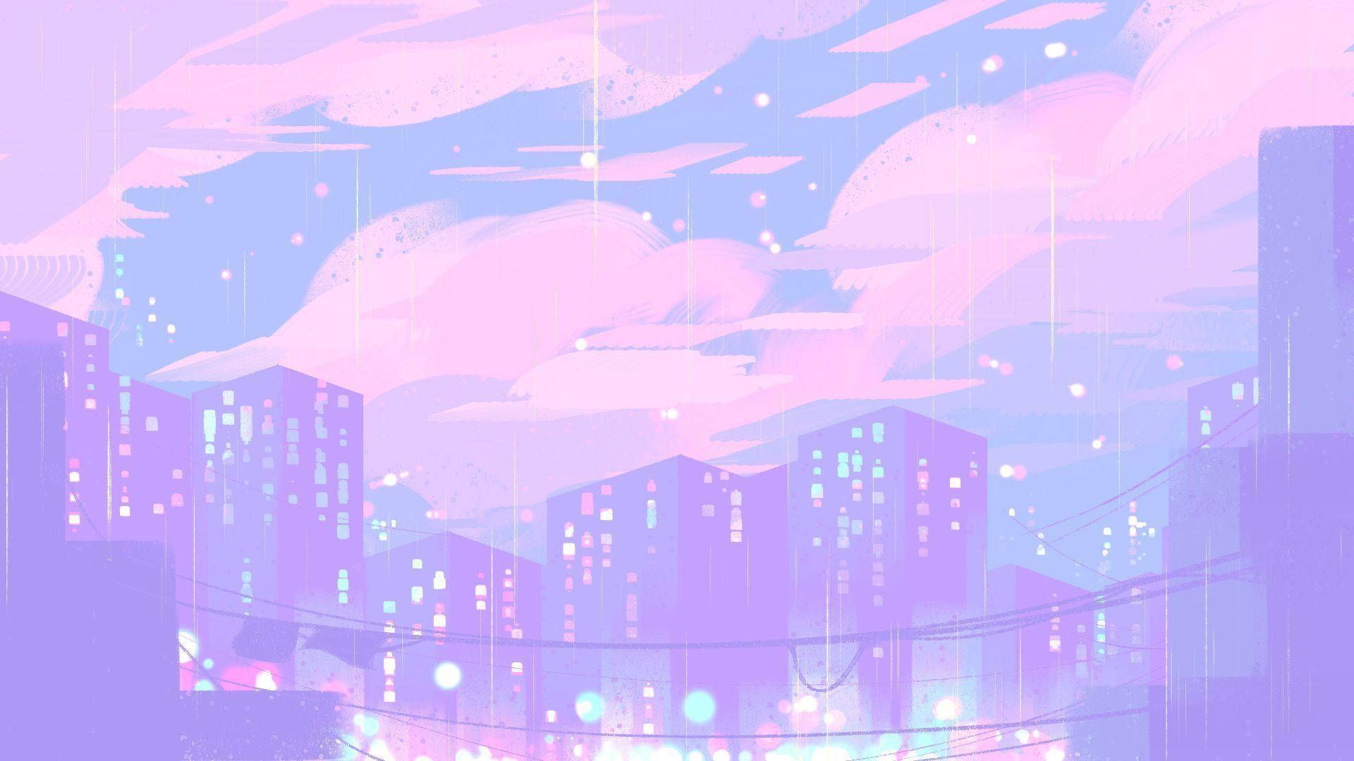  Anime Hintergrundbild 1920x1080. Purple Aesthetic Anime Wallpaper