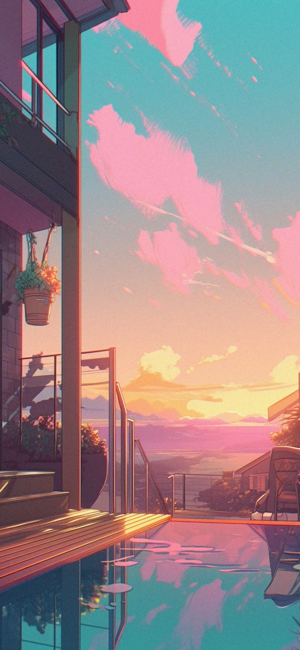  Anime Hintergrundbild 1183x2560. Aesthetic Summer Anime iPhone Wallpaper