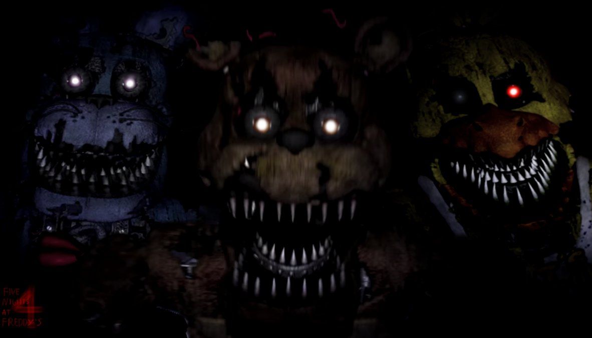  Five Nights At Freddy’s 4 Hintergrundbild 1182x676. FNAF Nightmare Wallpaper