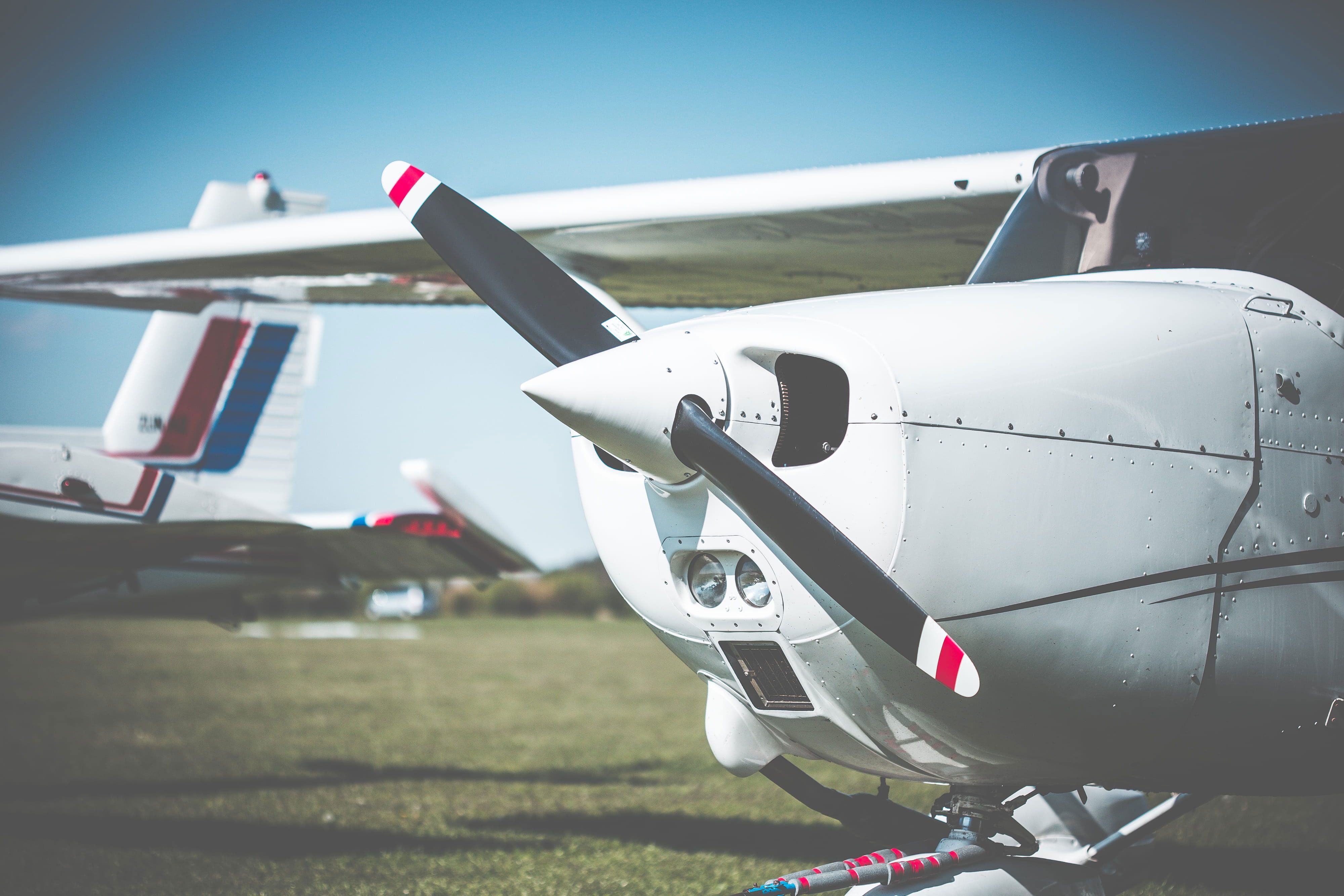  Cessna Hintergrundbild 4000x2667. Wallpaper Cessna Airplane Propeller Closeup, Aircraft