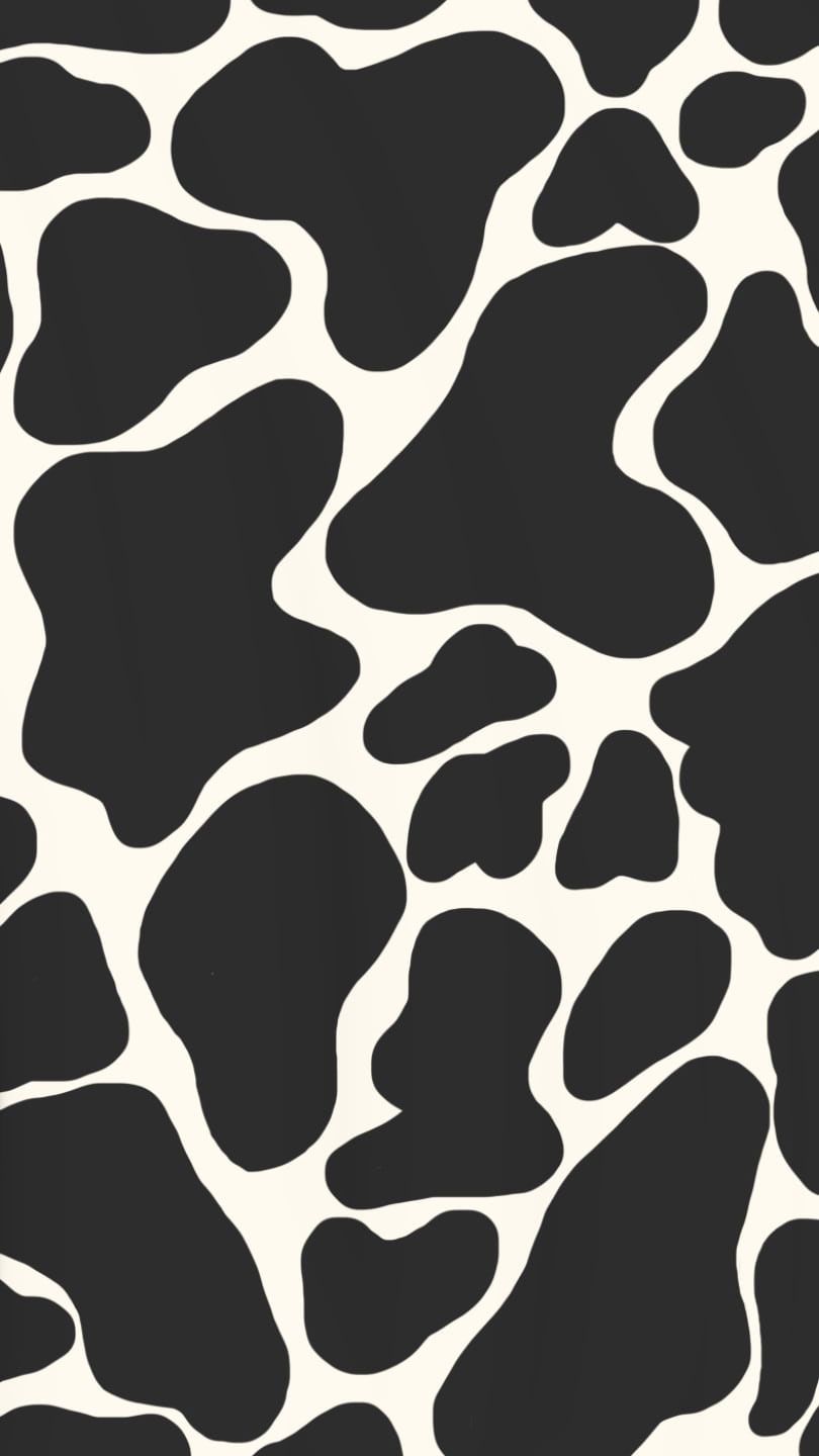  IPhone Schwarz Hintergrundbild 810x1440. Wallpaper Aesthetic, Animal, Cow, Fire, iPhone, Moo, Print, White
