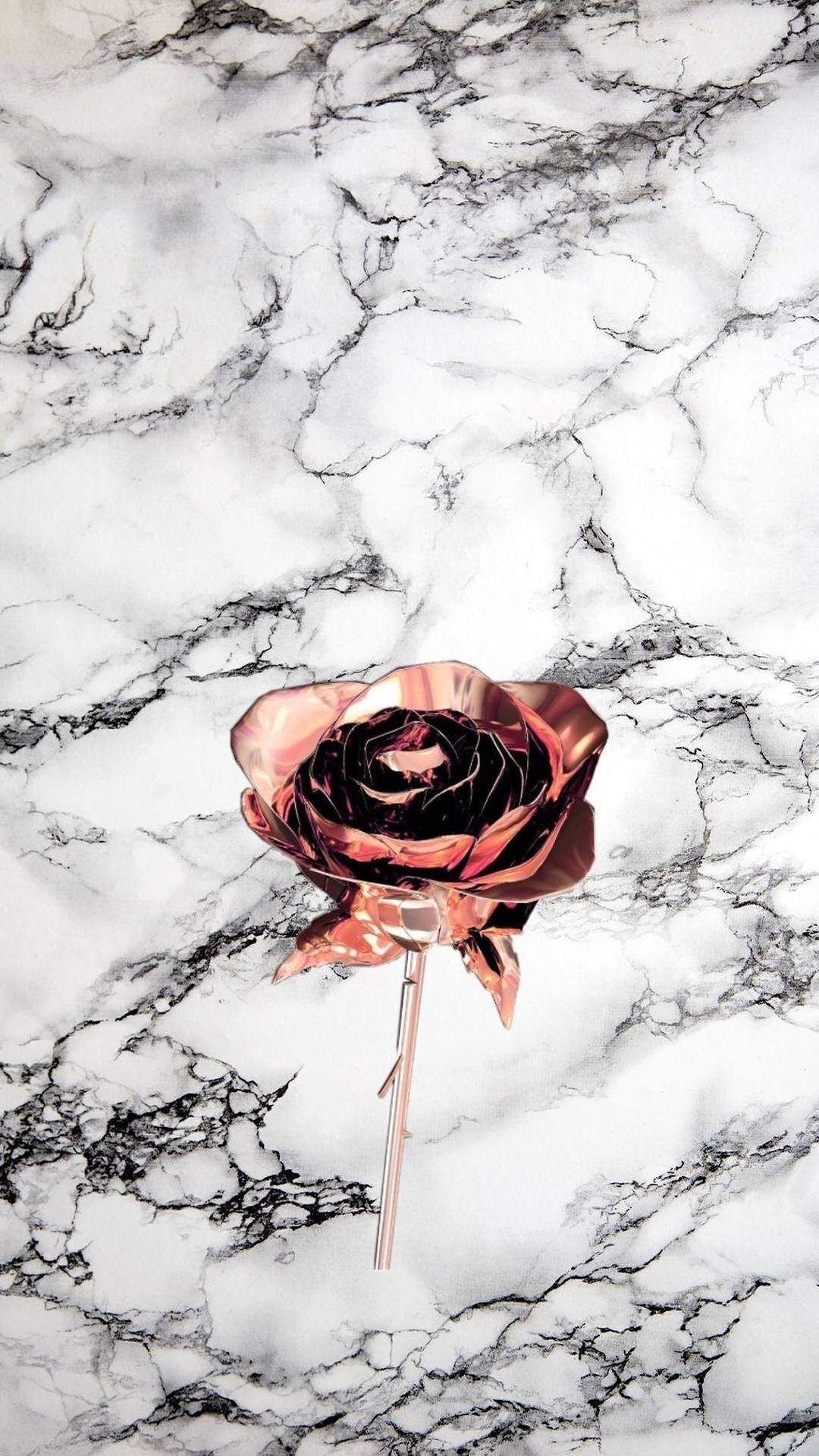  Rosegold Hintergrundbild 1080x1920. Download Marble Rose Gold Aesthetic Wallpaper