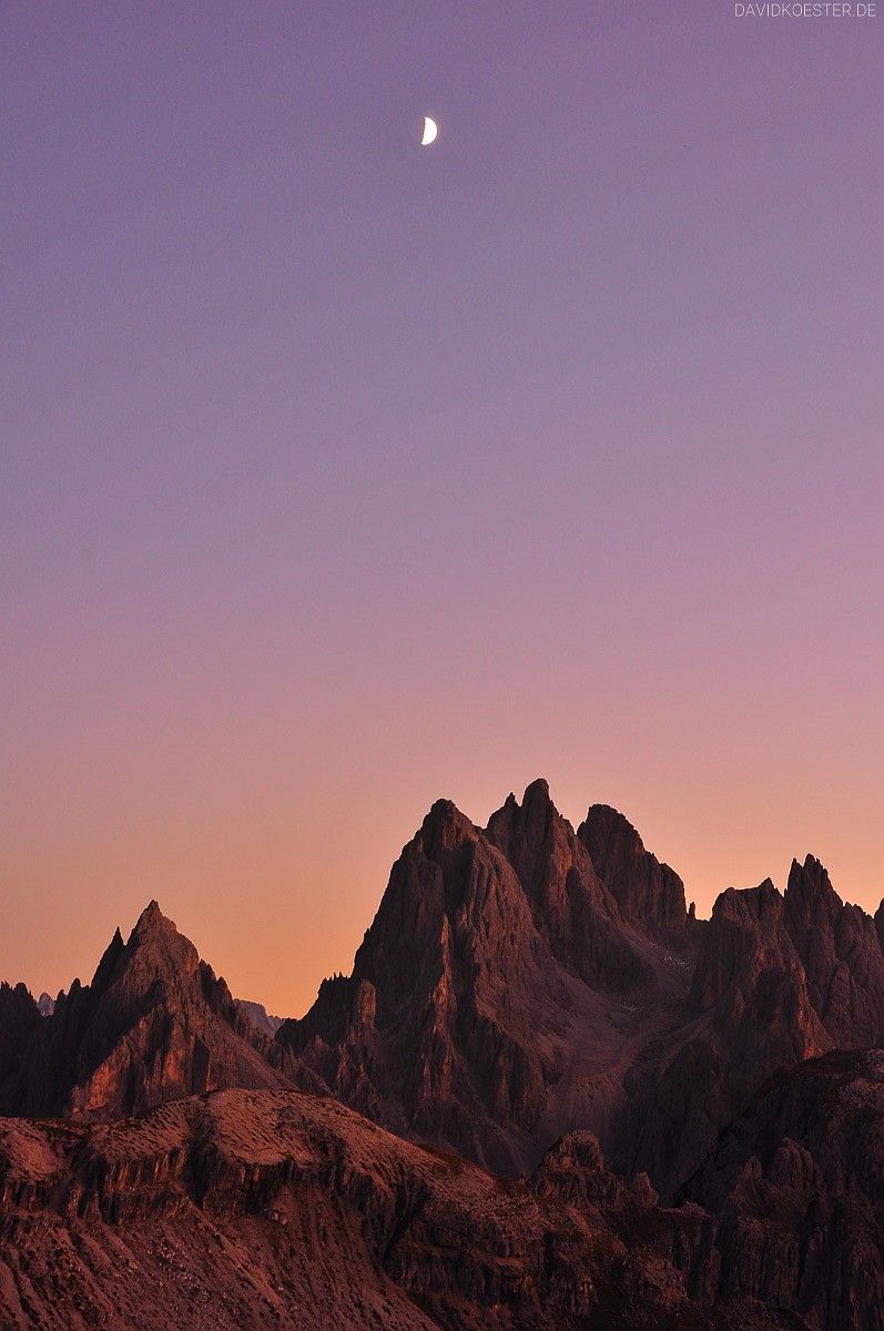  Hochformat Hintergrundbild 797x1200. Dolomiten über Cadini Massiv David Köster
