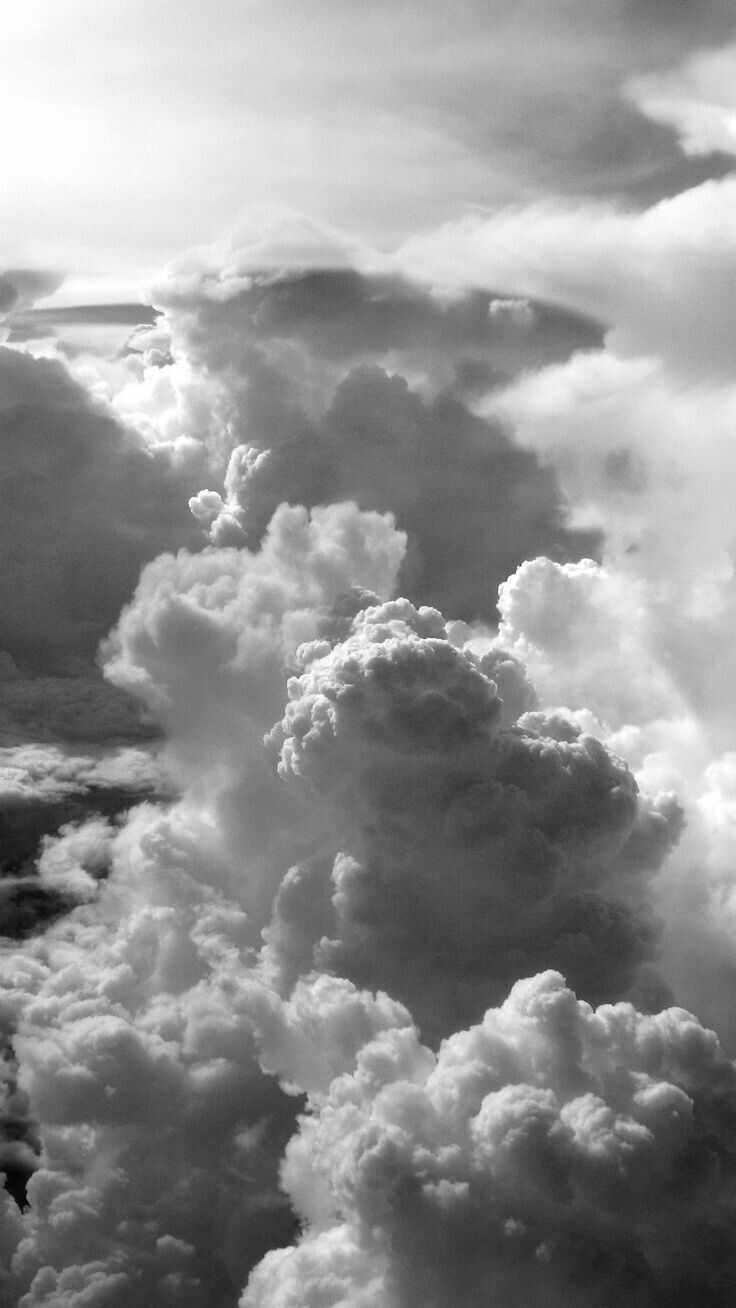  Schöne Weiße Hintergrundbild 736x1308. Bud Barnes on Black and white. Clouds, Gray aesthetic, Sky and clouds