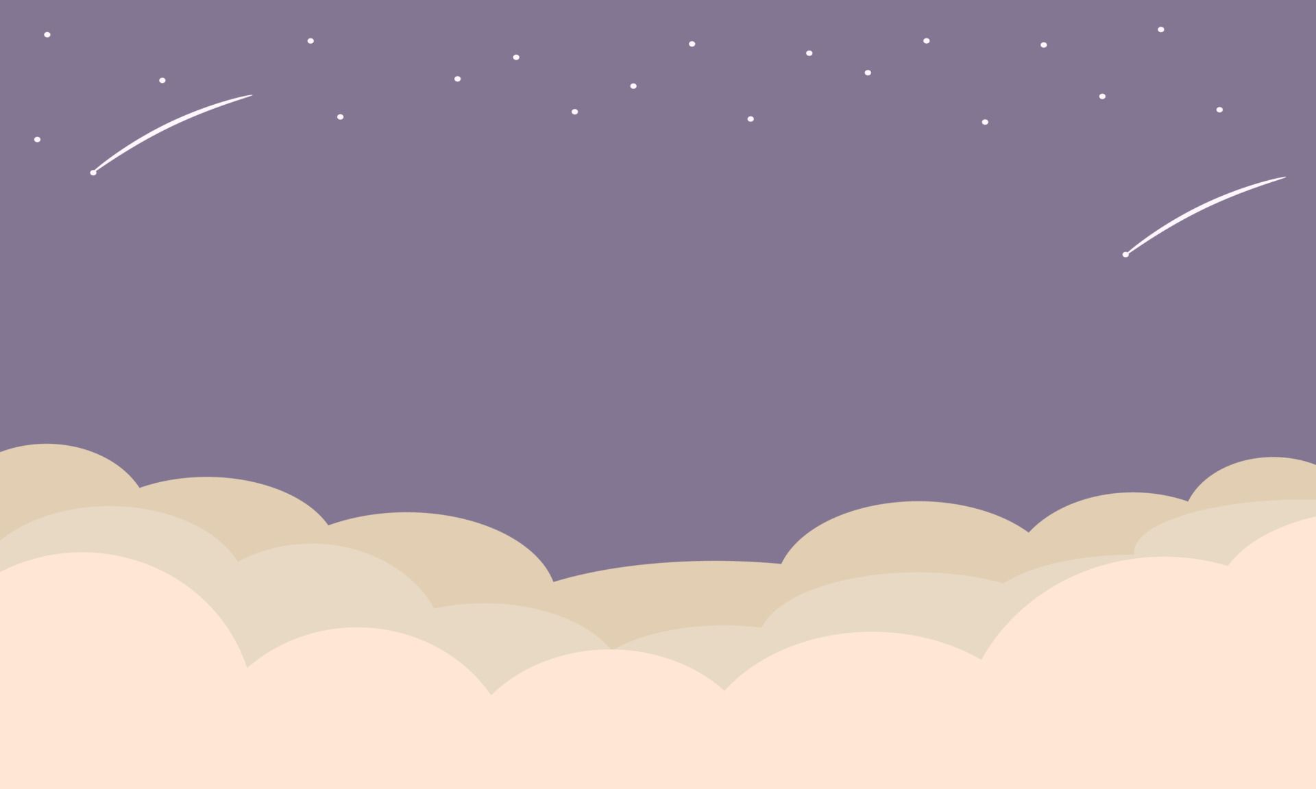  Design Hintergrundbild 1920x1152. aesthetic background. illustrations of clouds, stars and sky with purple gradations. suitable for wallpaper, presentation background, and various other design needs