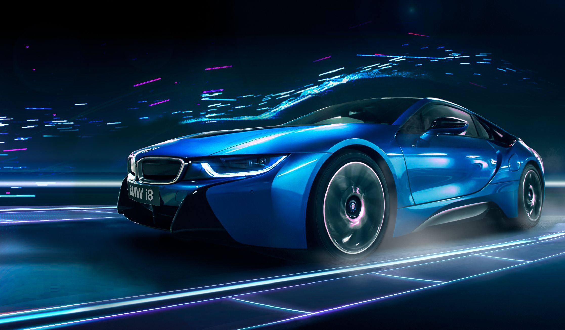  BMW I8 Hintergrundbild 2234x1306. BMW I8 Blue Wallpaper Free BMW I8 Blue Background