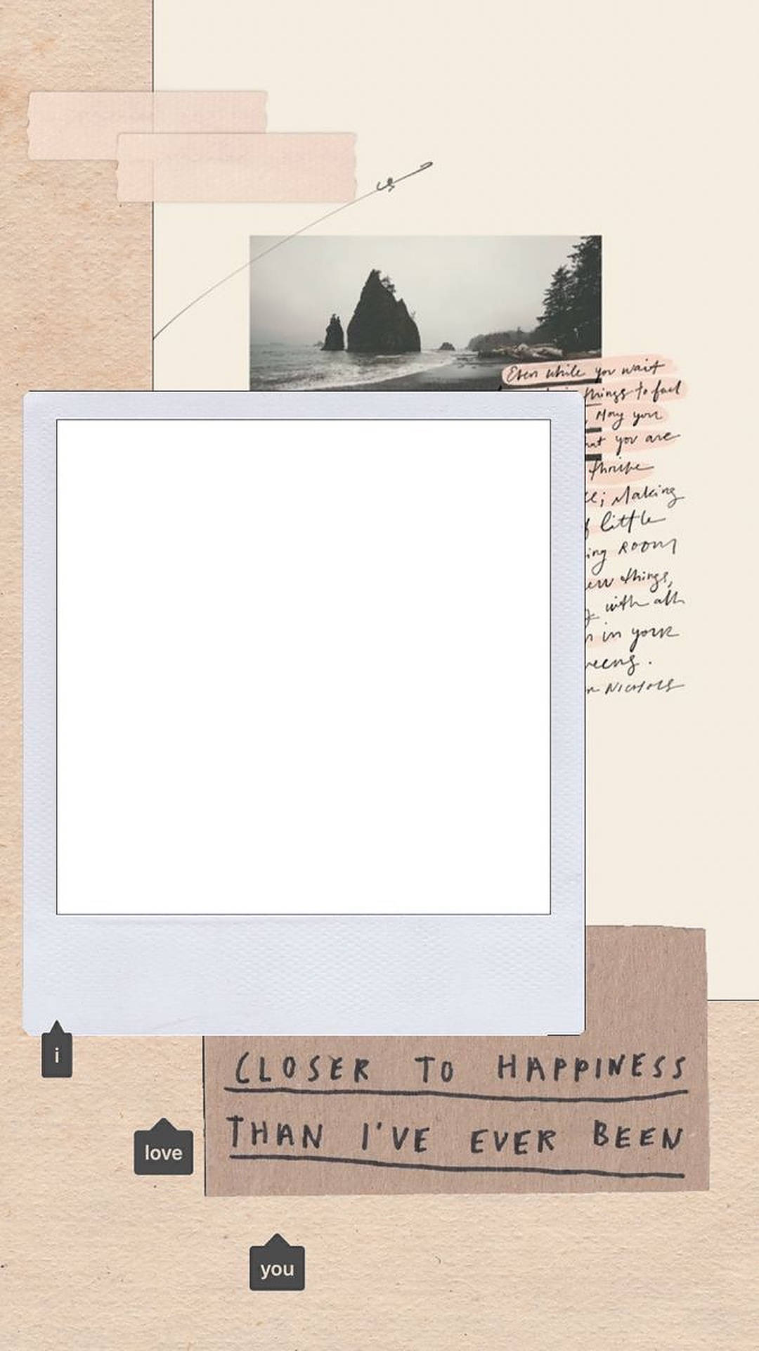  Polaroid Hintergrundbild 1080x1920. Download Aesthetic Polaroid Wallpaper