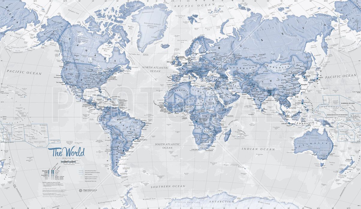  Weltkarte Hintergrundbild 1204x699. World Map Political Blue