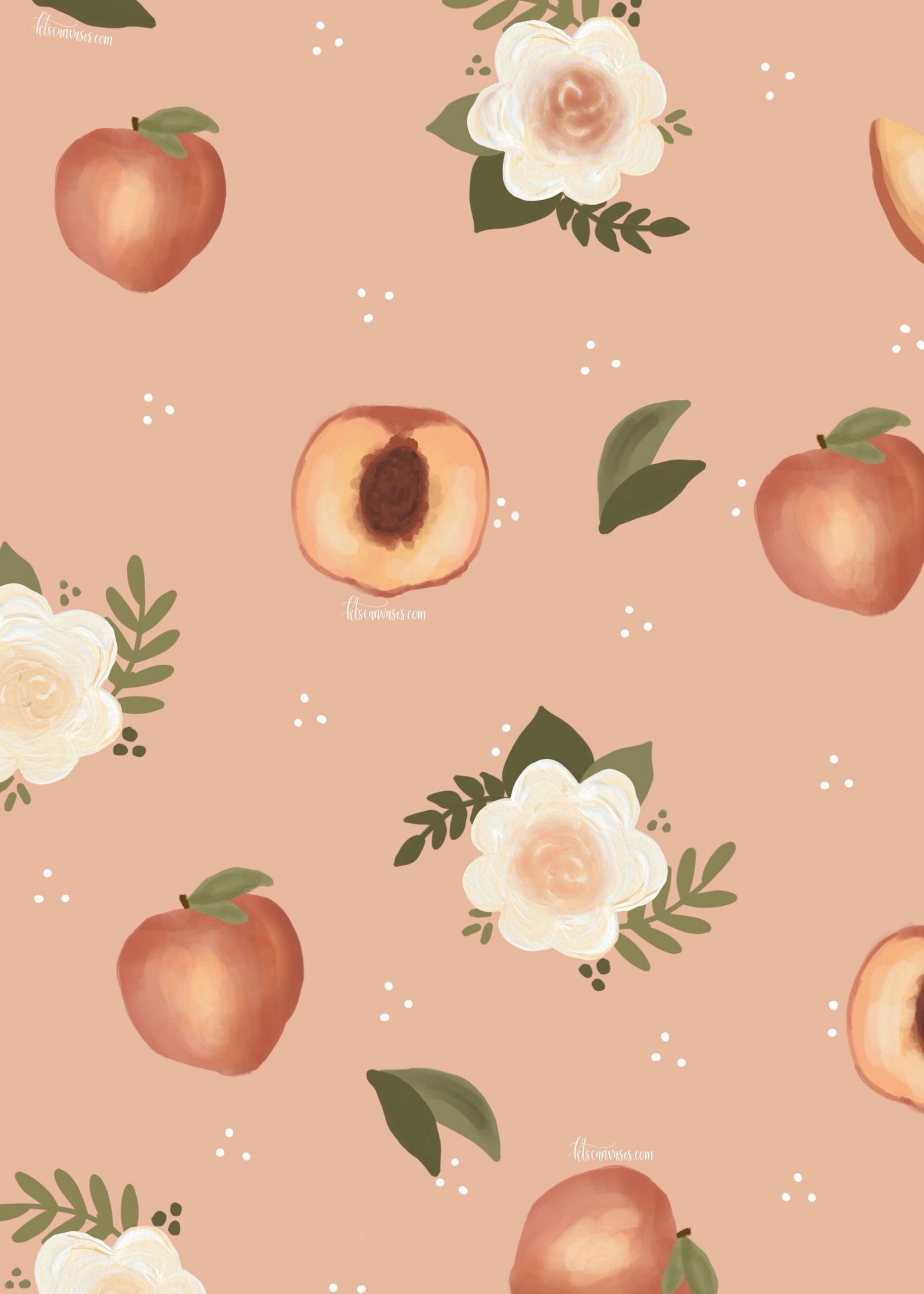 Apple Hintergrundbild 1829x2560. Peach Food Aesthetic Wallpaper