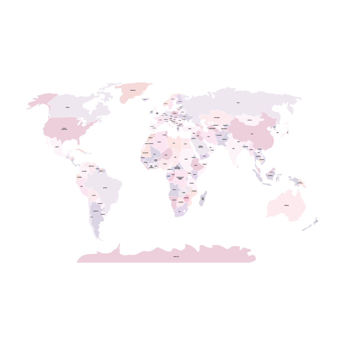  Weltkarte Hintergrundbild 1100x1100. Aufkleber Weltkarte. Pastelowe Love Geschäft
