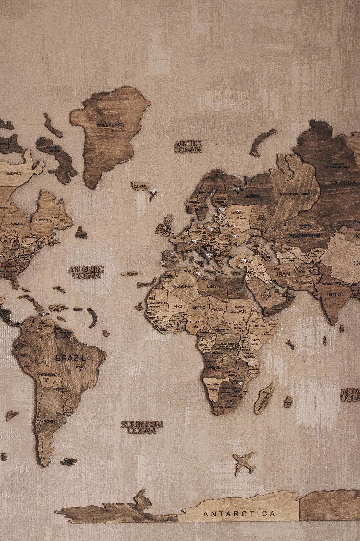  Weltkarte Hintergrundbild 1500x2250. Weltkarte Holz, Landkarte Welt, Weltkarte Wanddeko. kinder räume