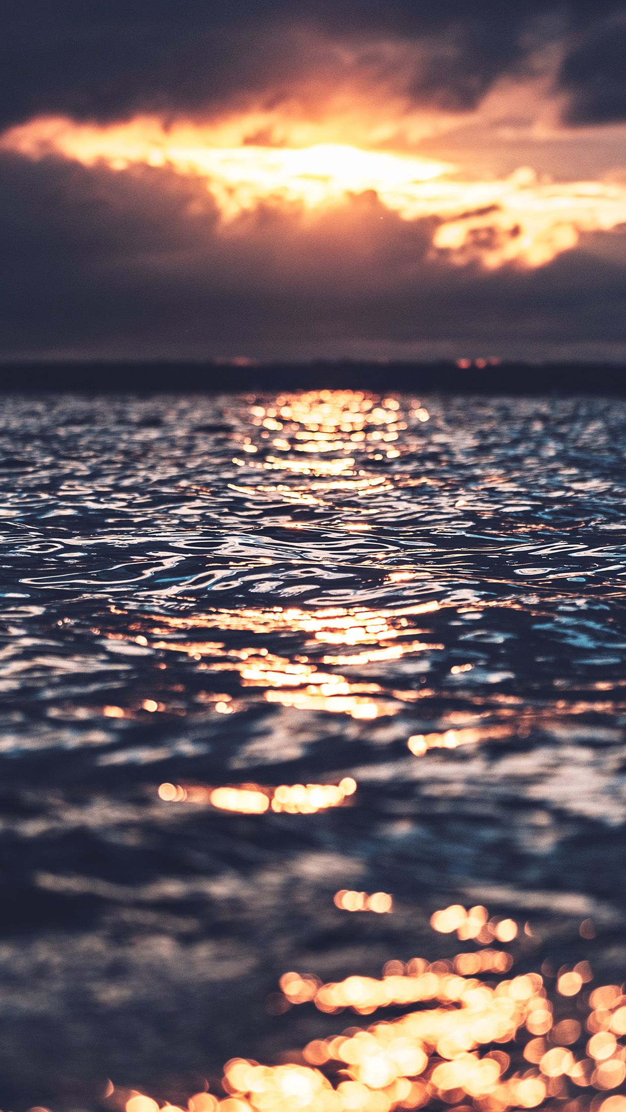  IPhone 8 Plus Hintergrundbild 1242x2208. iPhone X wallpaper. sea wave sun nature sunset