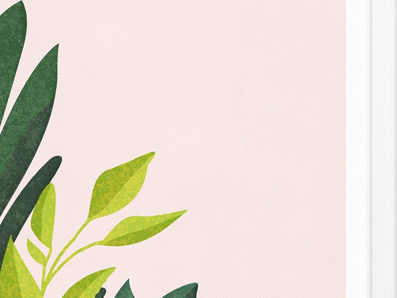  Blume Hintergrundbild 1333x1000. Druck ›Grüne Blätter‹, Wandbild, Poster, Kunstdruck, Blume, floral, pa