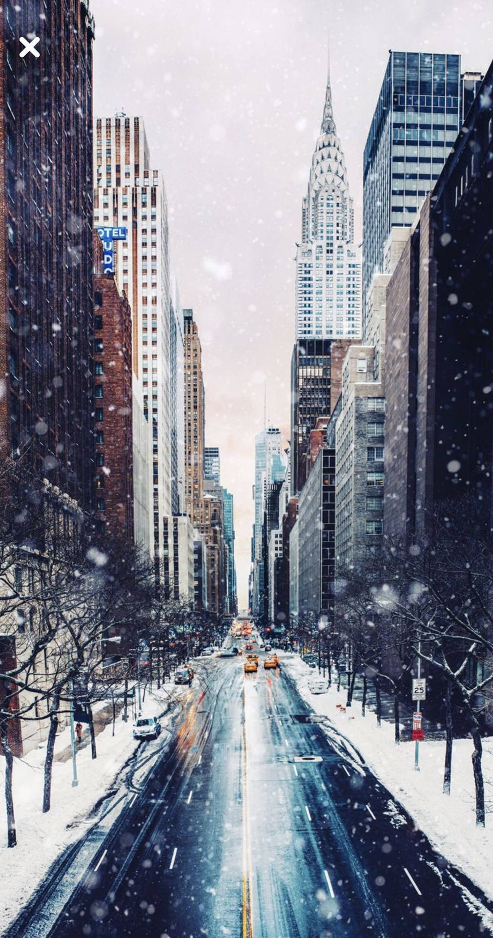  New York Hintergrundbild 1010x1920. Download Winter Aesthetic New York iPhone Wallpaper