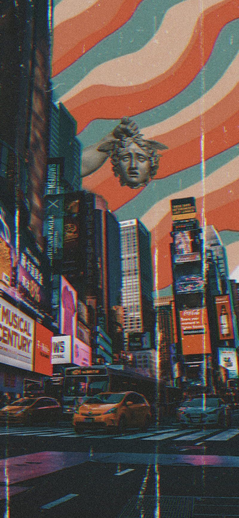  New York Skyline Hintergrundbild 800x1731. Aesthetic city, abstract, japan, new york, square, taxi, tokyo, vintage, HD phone wallpaper
