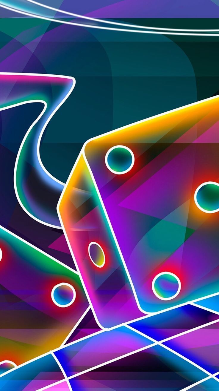  Coole 3D Hintergrundbild 736x1309. 3 D Cube. Neon Wallpaper, Neon Light Wallpaper, Neon Background