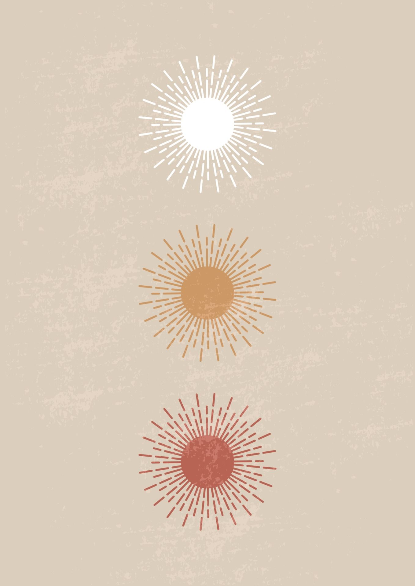  Sonne Hintergrundbild 1358x1920. Moderner minimalistischer Kunstdruck aus der Mitte des Jahrhunderts mit ästhetischer Sonne 3153507 Vektor Kunst bei Vecteezy