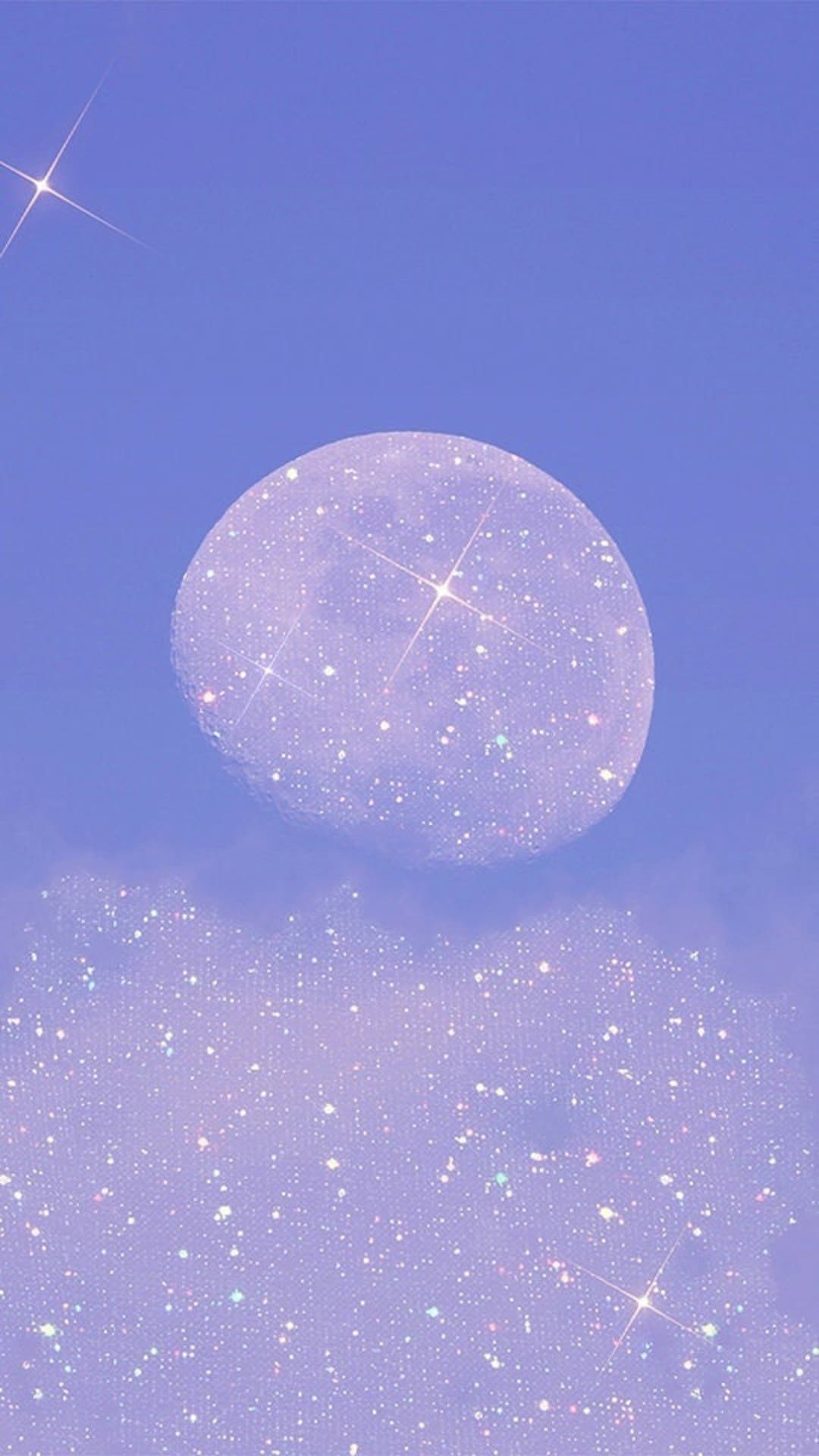  Schwarz Glitzer Hintergrundbild 1080x1920. Animiertes Mondlicht Ästhetischer Glitter Himmel Glitzer
