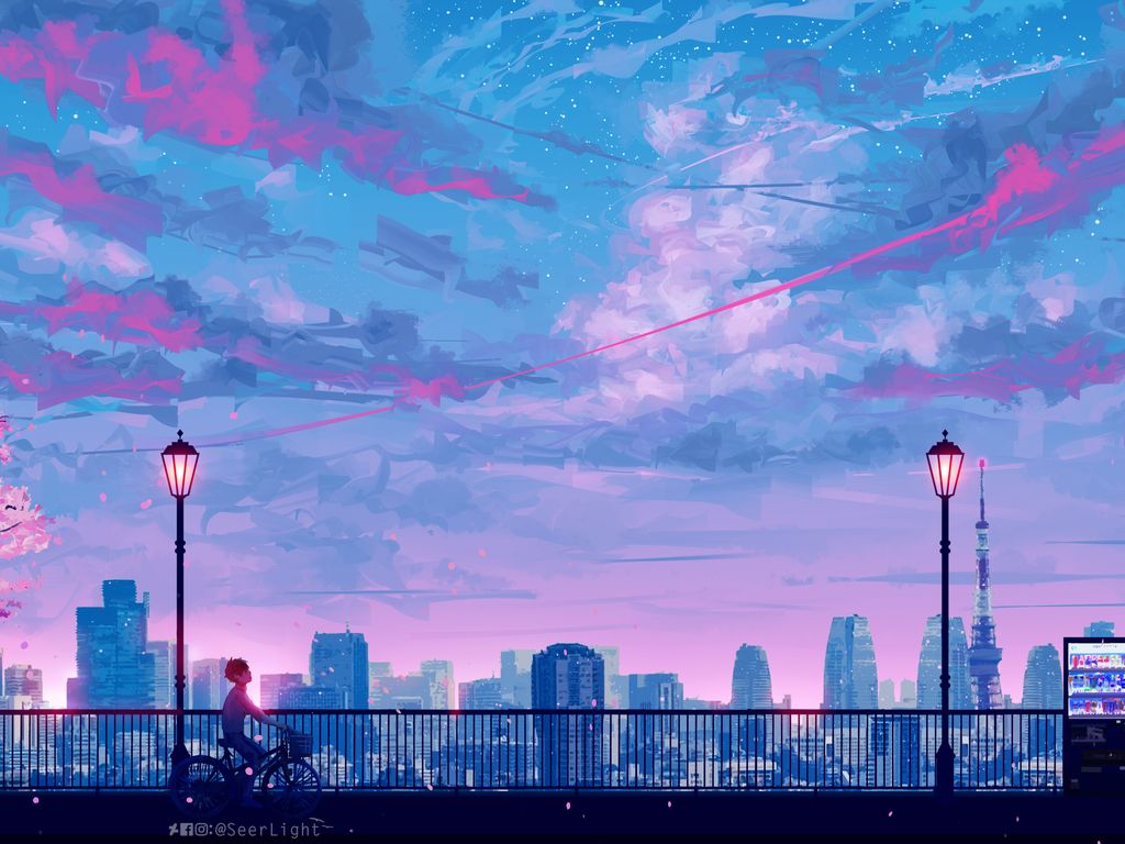  1024x768 Hintergrundbild 1024x768. Anime Cityscape Landscape Scenery 5k 1024x768 Resolution HD 4k Wallpaper, Image, Background, Photo and Picture