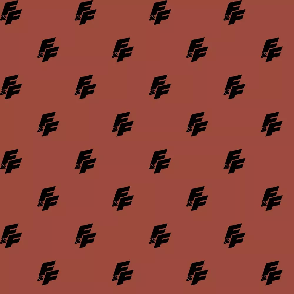  Muster Hintergrundbild 1000x1000. Soft Sweat Fast & Furious Logo auf Terracotta Lizenz