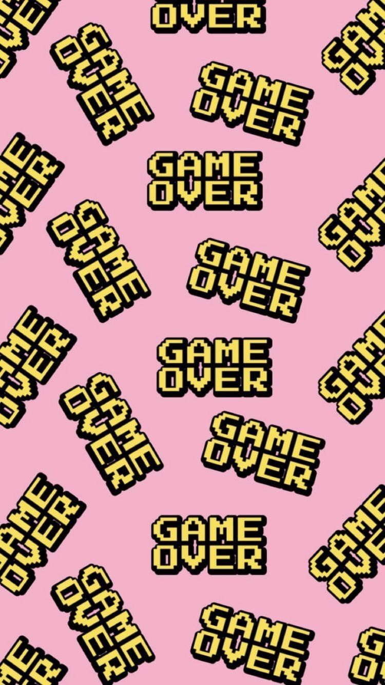  Gaming Handy Hintergrundbild 750x1334. iPhone and Android Wallpaper: Game Over Wallpaper for iPhone and Android. Android wallpaper, Pink wallpaper, iPhone wallpaper