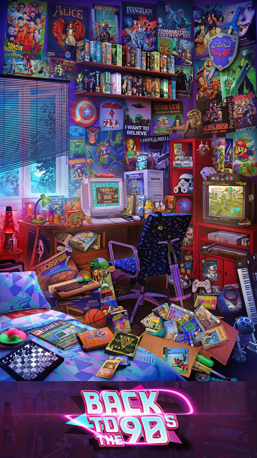  Game Hintergrundbild 1080x1920. Download Back To The 90s Poster Wallpaper