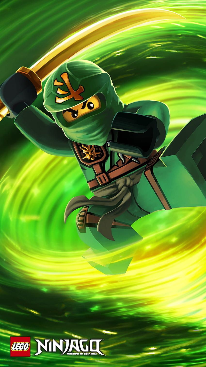  Lego: Ninjago - Meister Des Spinjitzu Hintergrundbild 850x1511. Ninjago, Grüner Ninjago HD Handy Hintergrundbild