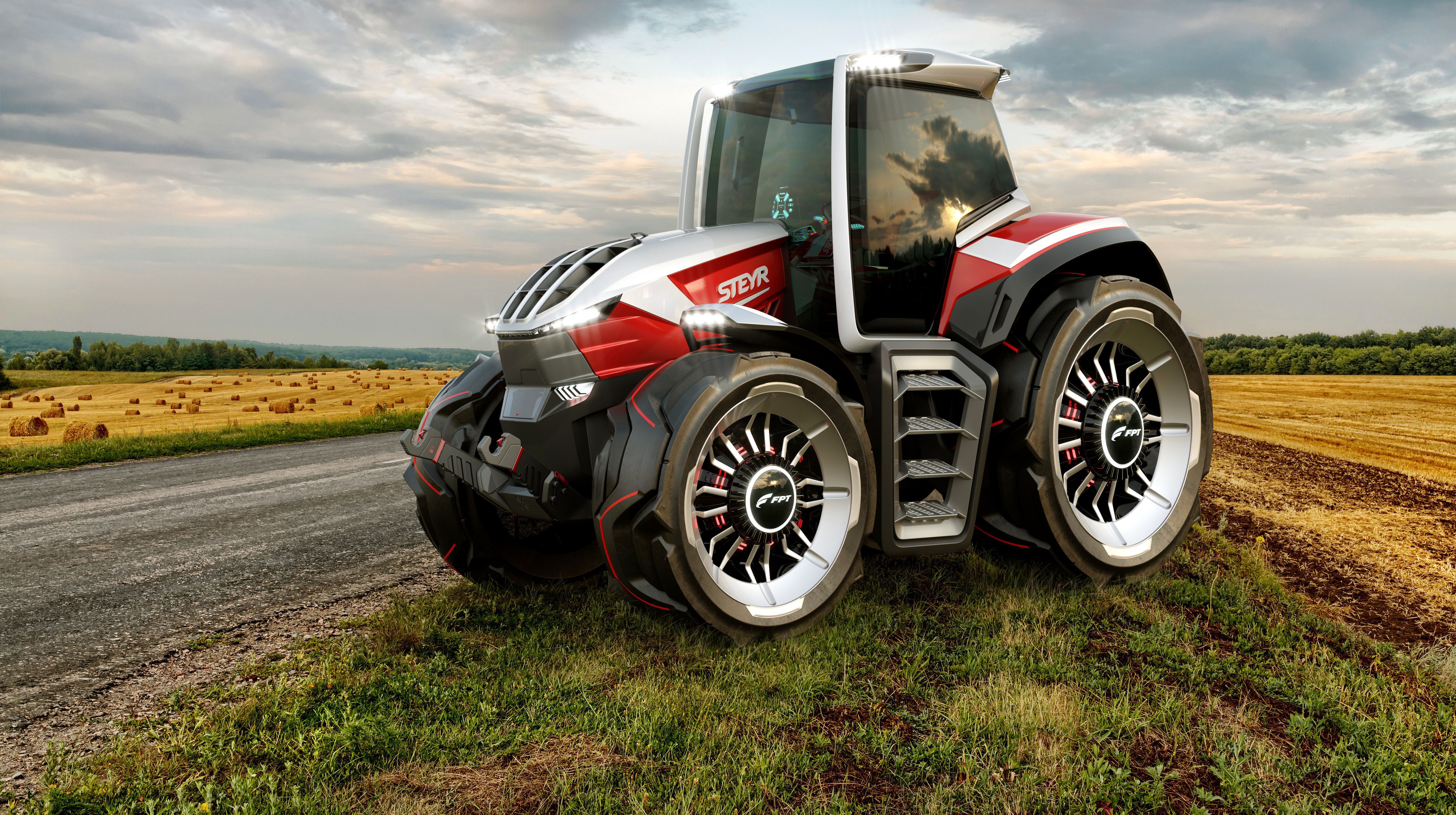  Traktor Hintergrundbild 5000x2800. Good Design Award für Steyr. traction Landtechnikmagazin für Profis