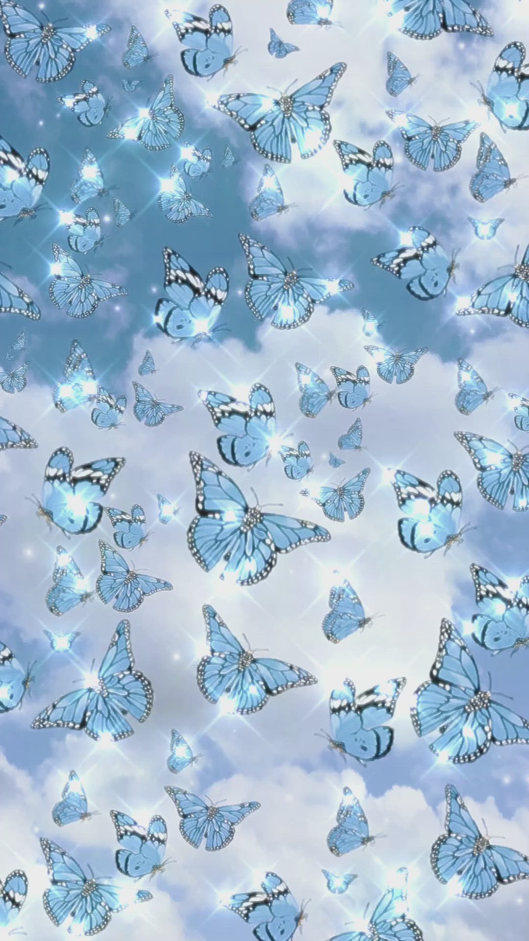  Blumen Und Schmetterlinge Hintergrundbild 1080x1920. Fond écran. Butterfly wallpaper, Blue butterfly wallpaper, Blue wallpaper iphone