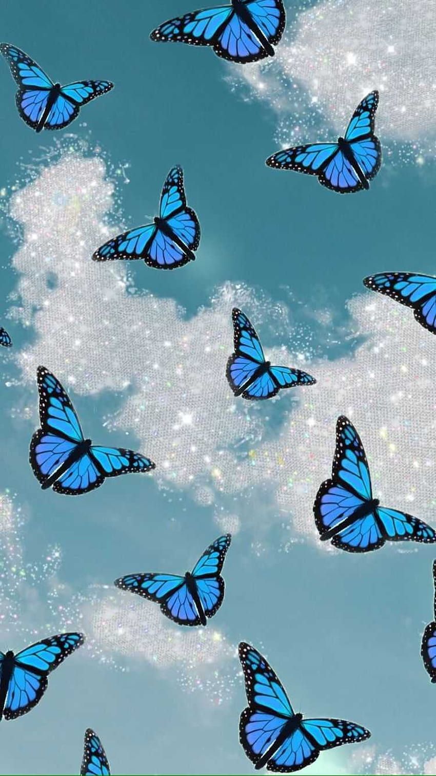 Blumen Und Schmetterlinge Hintergrundbild 850x1511. Blauer Schmetterling, Der Schmetterling HD Handy Hintergrundbild