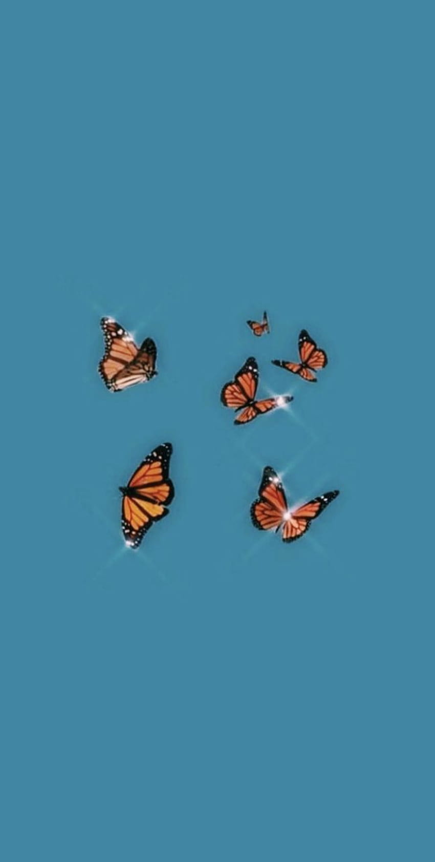  Blumen Und Schmetterlinge Hintergrundbild 850x1682. Schmetterling Und ästhetische, Blaue Schmetterlinge HD Handy Hintergrundbild