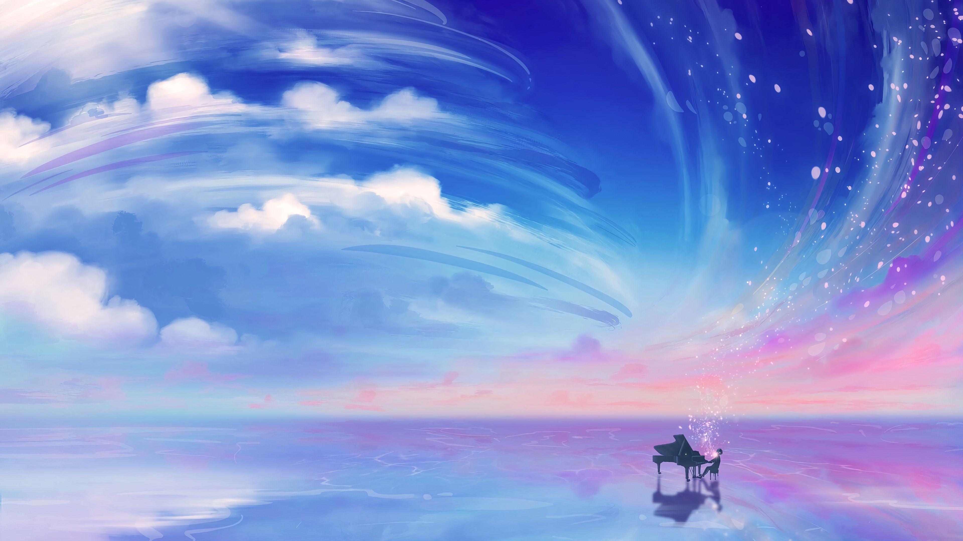  Klavier Anime Hintergrundbild 3840x2160. Anime Piano Wallpaper Free Anime Piano Background