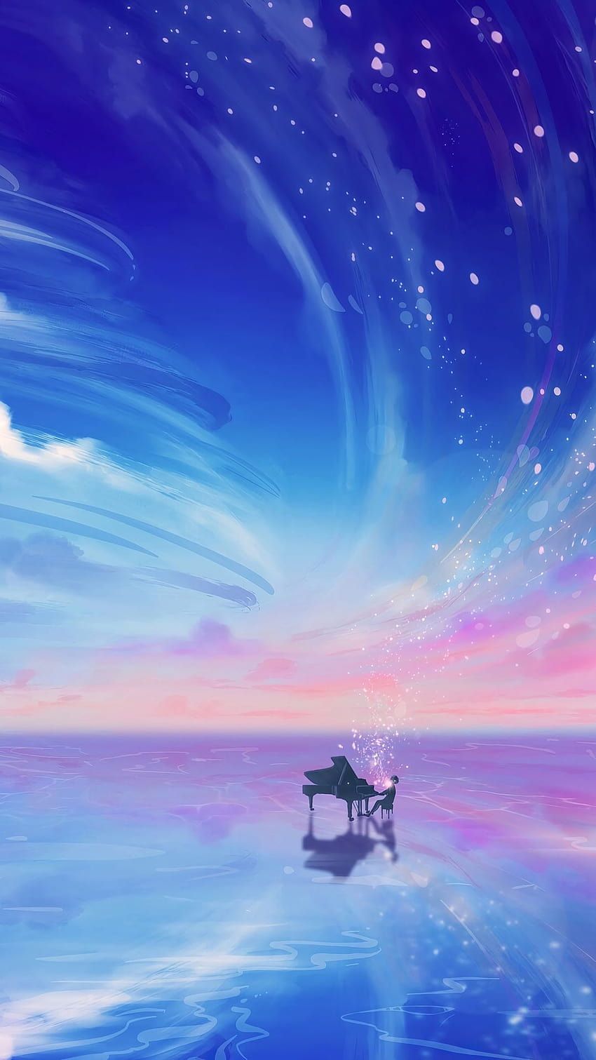  Klavier Anime Hintergrundbild 850x1511. Anime Girl Playing Piano, anime piano HD phone wallpaper