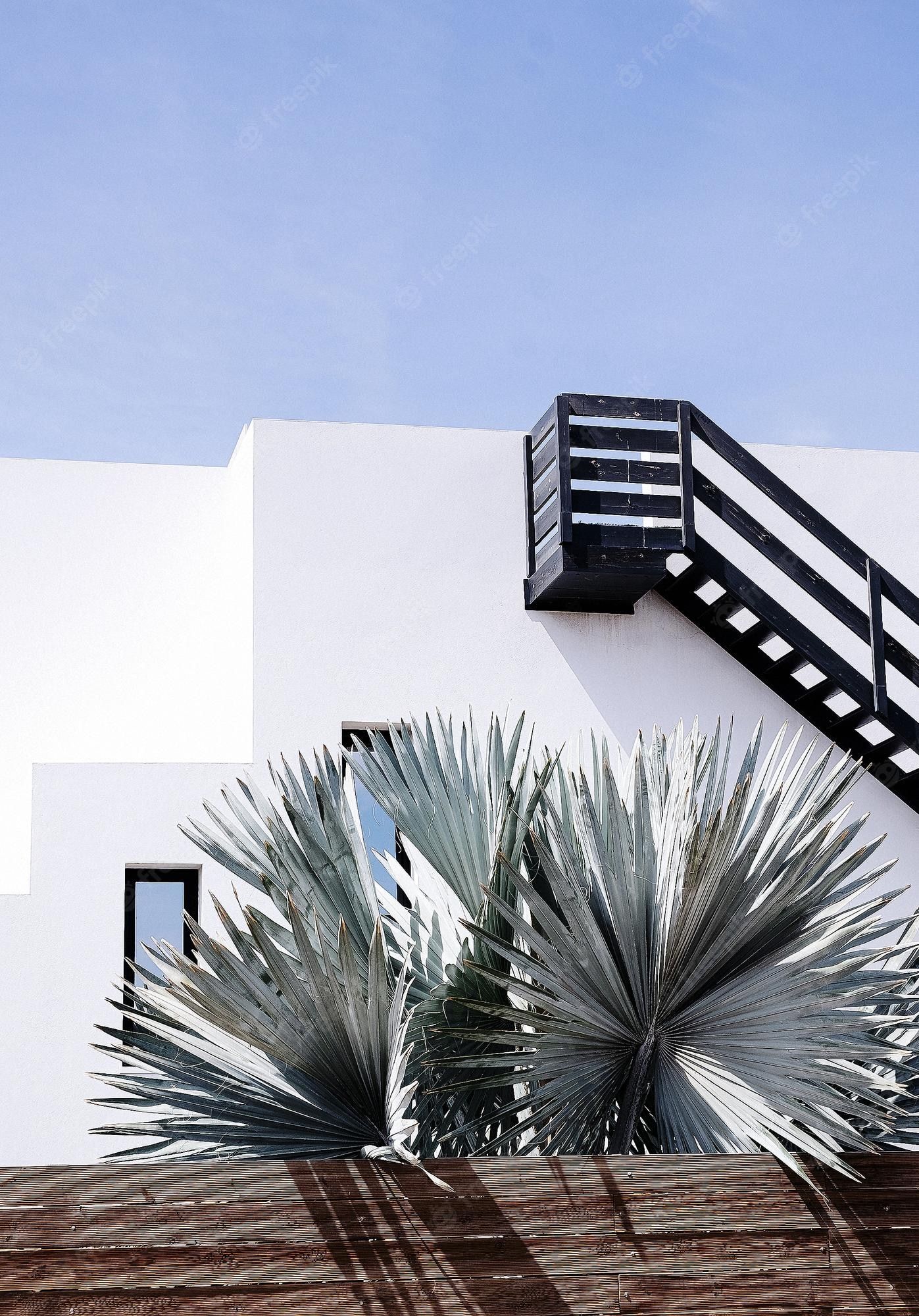  Reisen Hintergrundbild 1397x2000. Modernes minimalistisches designhaus stilvolle sommerschatten reiseästhetische tapete kanarische insel
