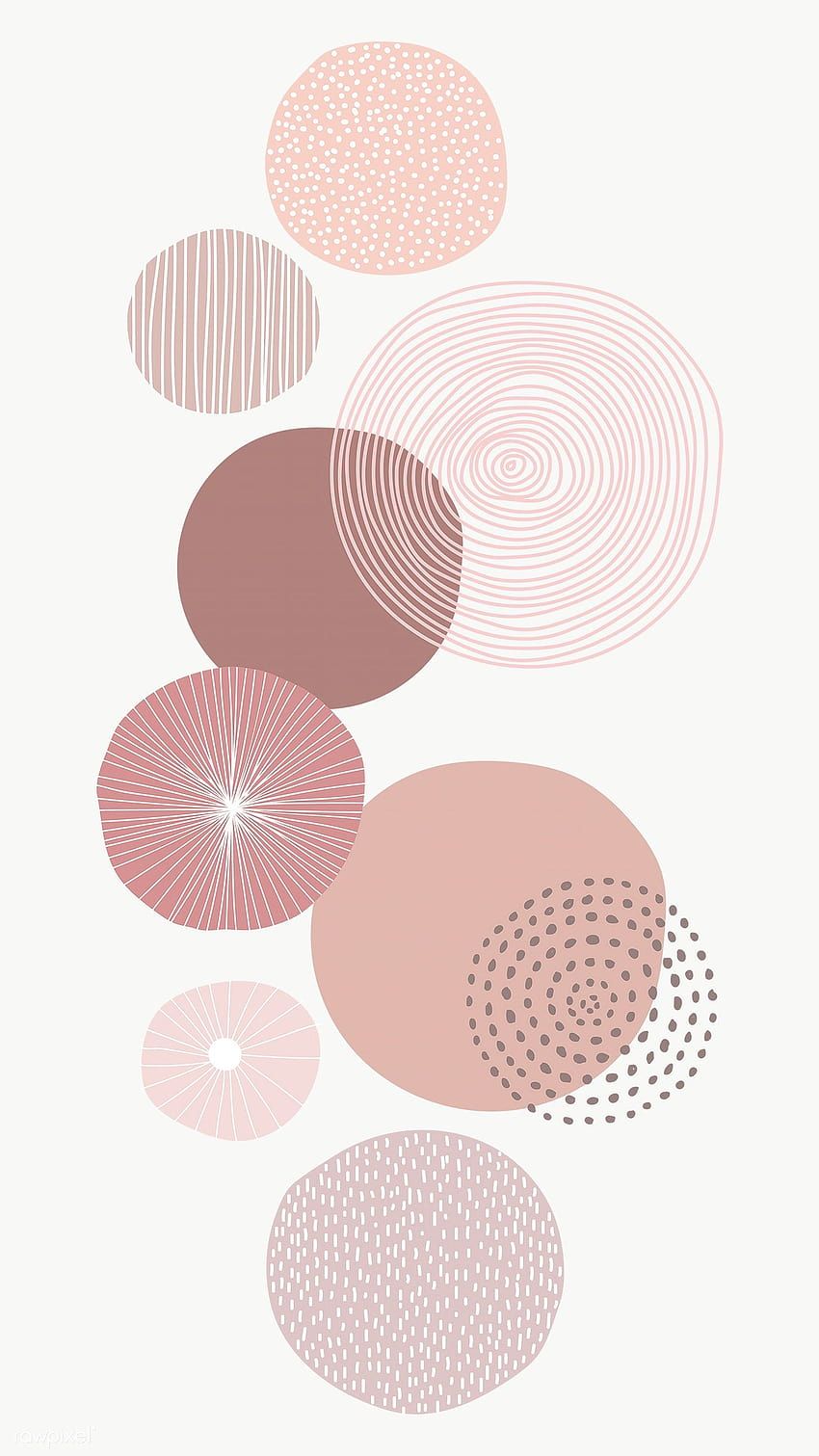  Transparent Hintergrundbild 850x1511. Premium png of Pastel pink round patterned print transparent png, teal and pink geometric aesthetic ipad HD phone wallpaper