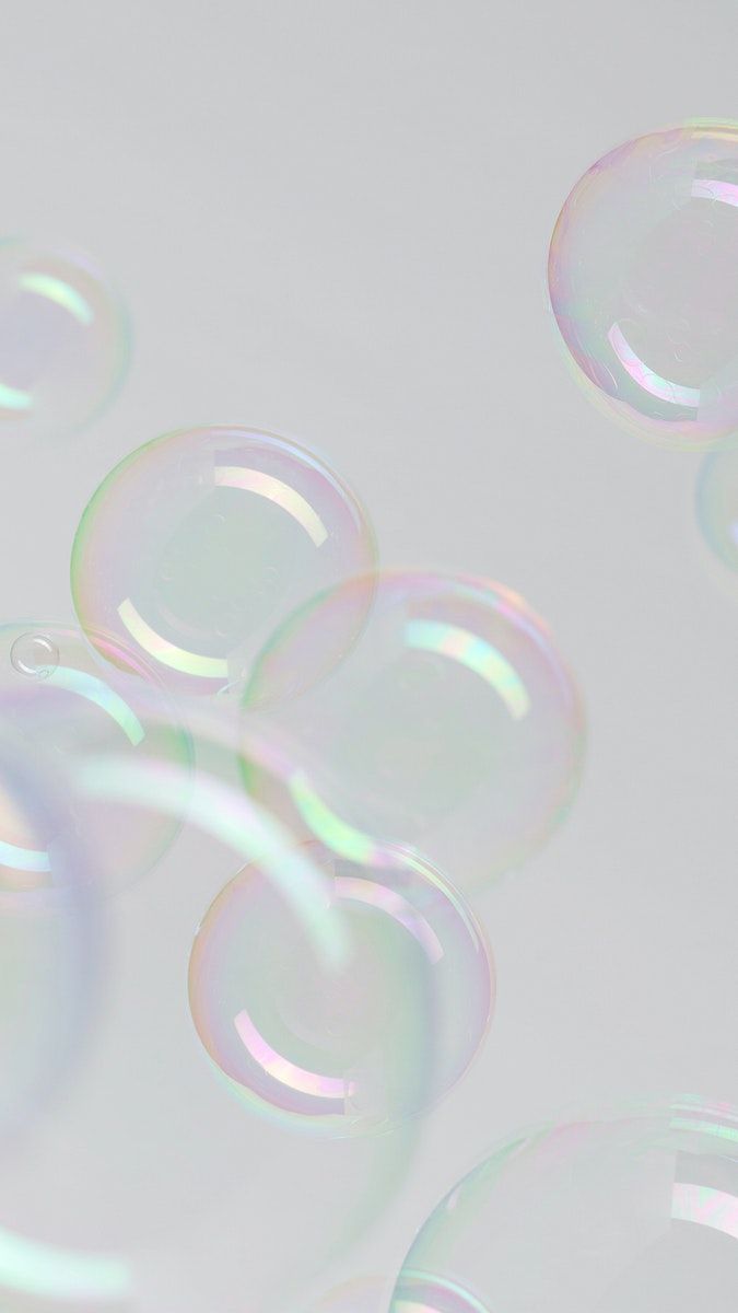  Transparent Hintergrundbild 675x1200. Transparent soap bubble pattern on a gray mobile screen background. free image / roungroat. Bubbles wallpaper, Bubble drawing, Soap bubbles