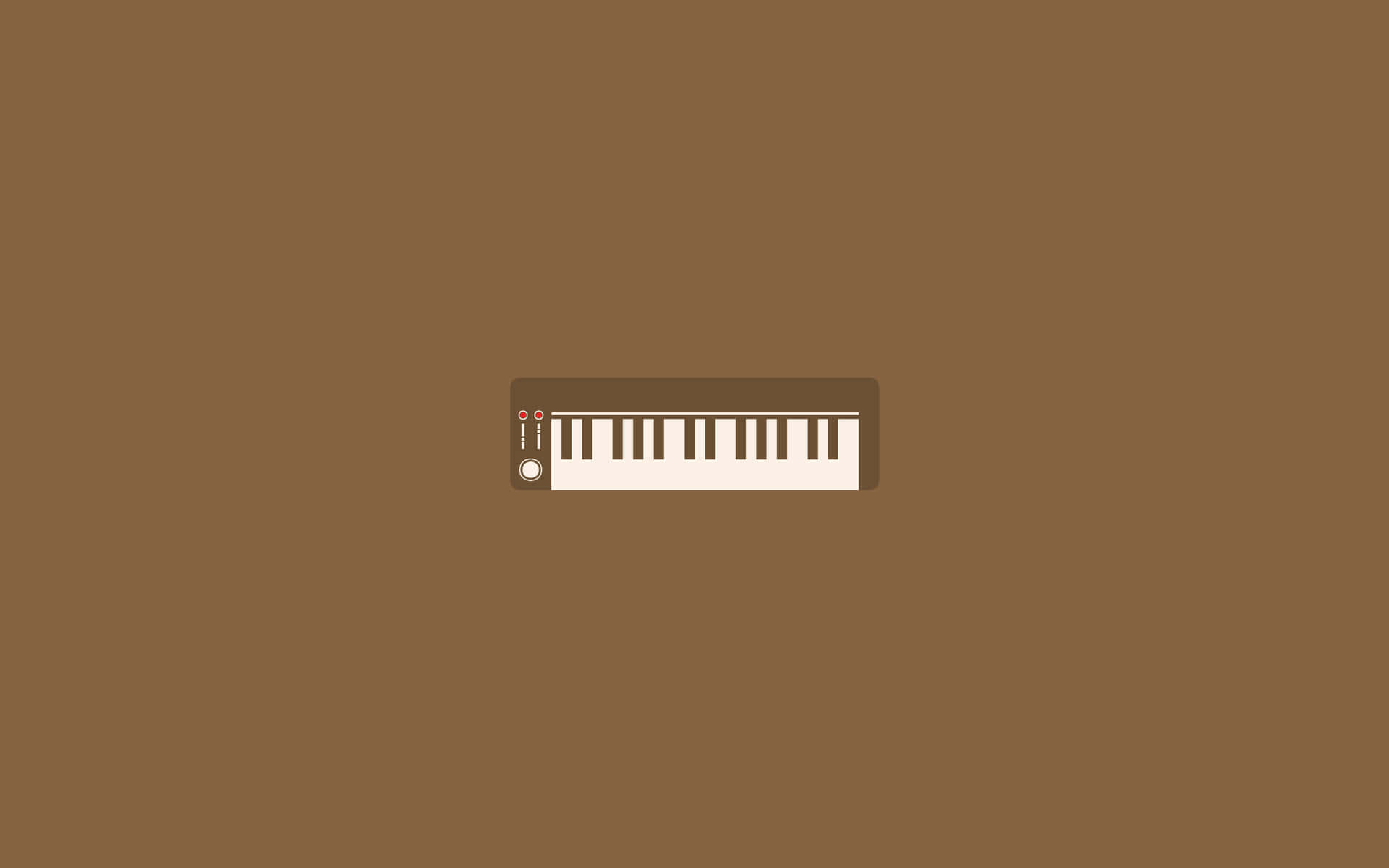  Klavier Hintergrundbild 1920x1200. Download Minimalist Brown Aesthetic Piano Wallpaper