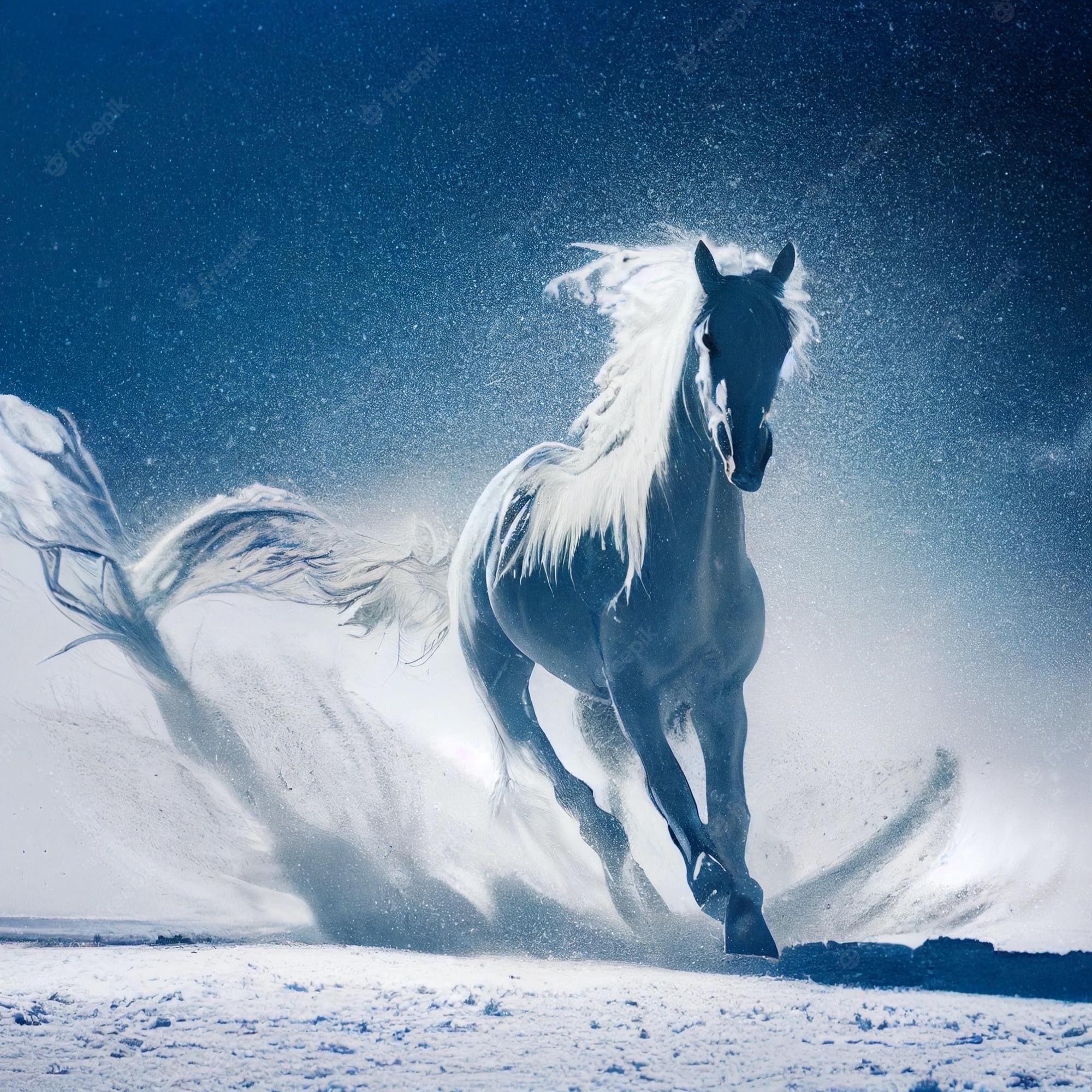  Pferde Im Schnee Hintergrundbild 2000x2000. Seite 3. Pferd Im Schnee Bilder Download auf Freepik