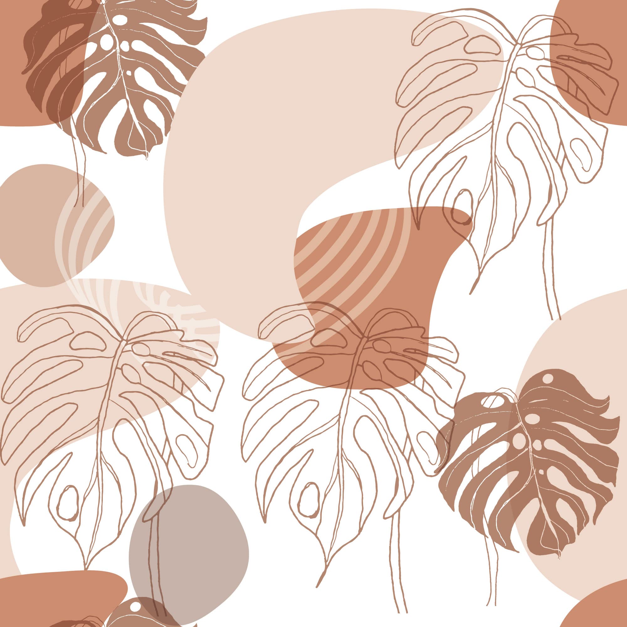  Neutrale Hintergrundbild 2000x2000. Abstract Boho Leaf Wallpaper And Stick Or Non Pasted
