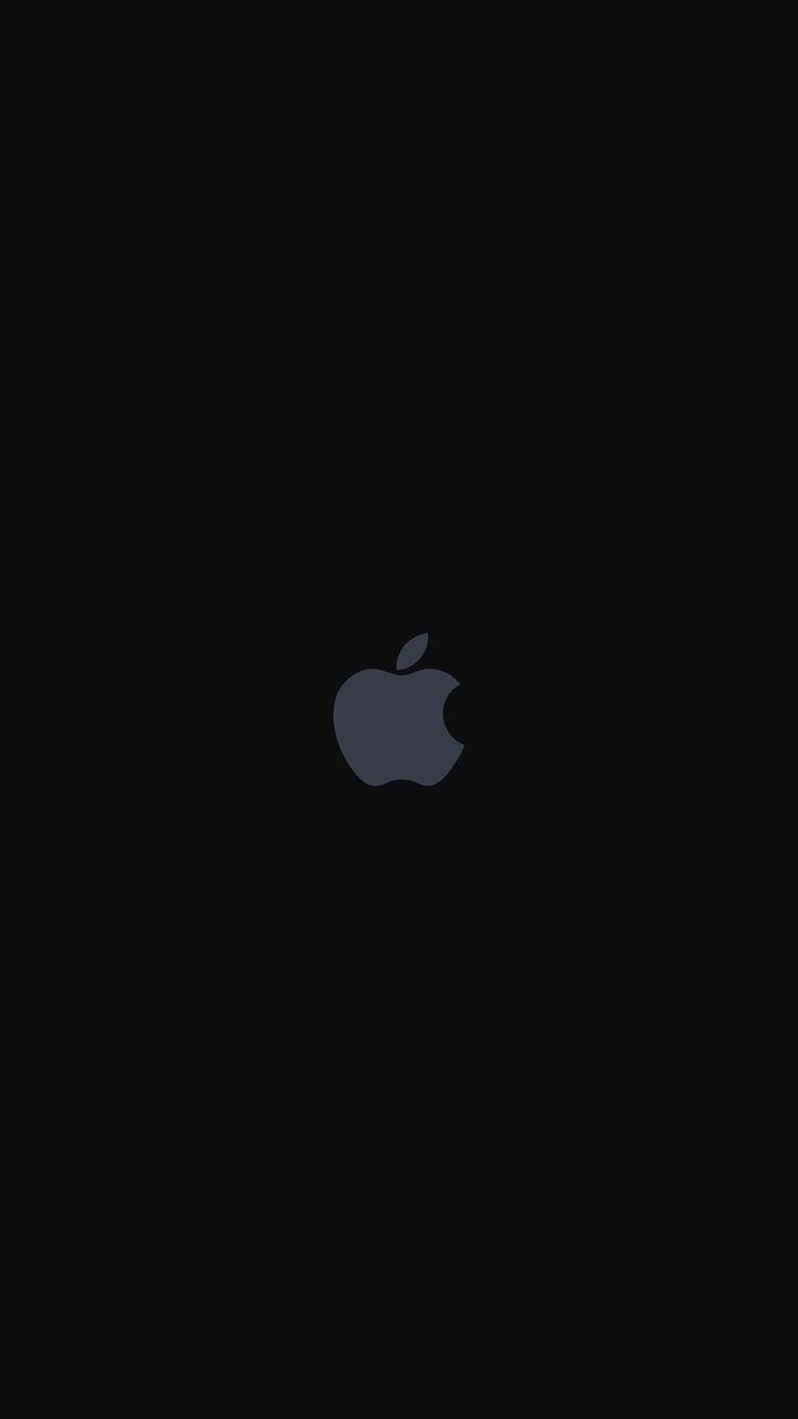 Schwarz Hintergrundbild 736x1308. All black ! iPhone wallpaper. Apple logo wallpaper iphone, Black wallpaper iphone dark, iPhone 7 plus wallpaper
