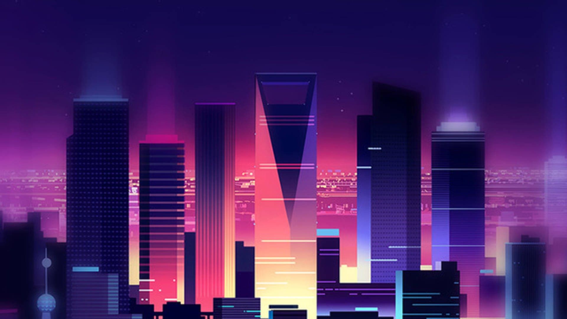  Gaming 1920x1080 Hintergrundbild 1920x1080. Neon Purple Aesthetic Wallpaper for Desktop