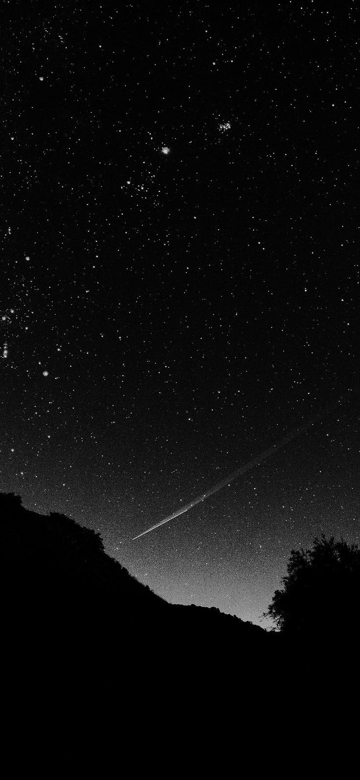  Dunkles Hintergrundbild 736x1593. Astronomy Space Black Sky Night Beautiful Falling Star Via IPhoneXpapers.co. #iPhoneXp. Night Sky Wallpaper, White Wallpaper For Iphone, Dark Wallpaper