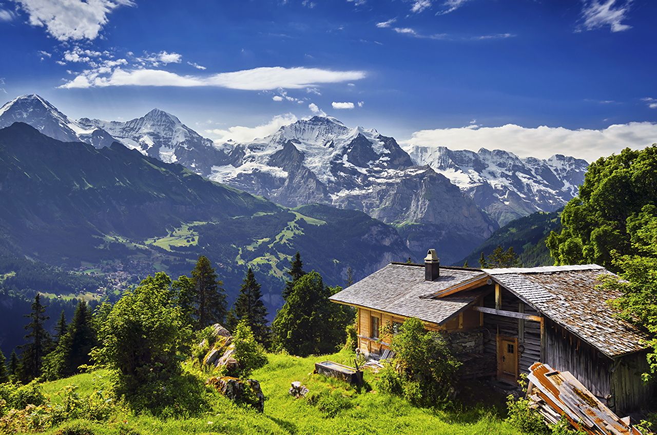  Schweiz Hintergrundbild 1280x847. Desktop Hintergrundbilder Schweiz Grindelwald Natur Gebirge