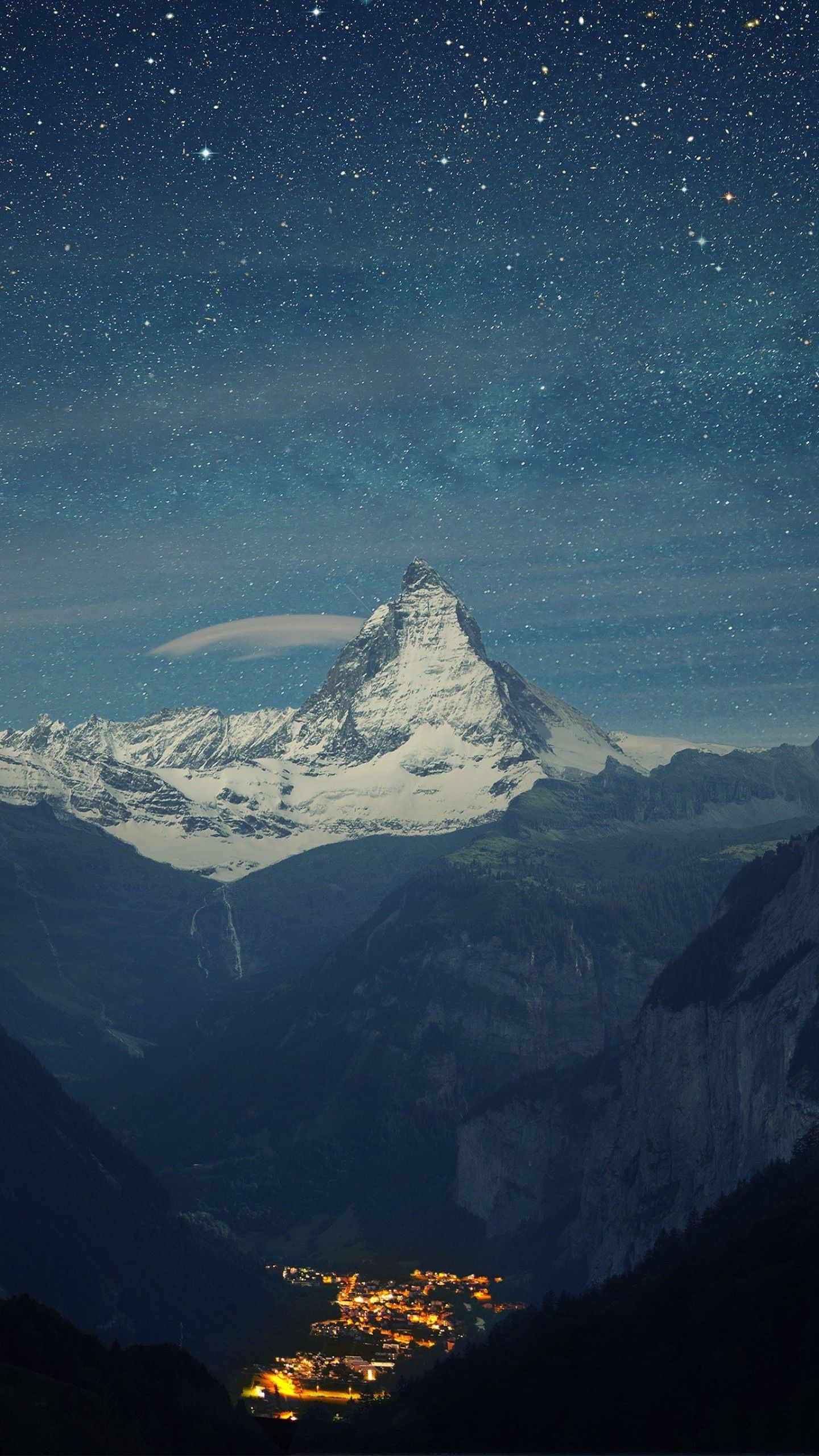  Schweiz Hintergrundbild 1440x2560. Wallpaper Switzerland, 4k, 5k wallpaper, Alps, mountains, stars, night, OS