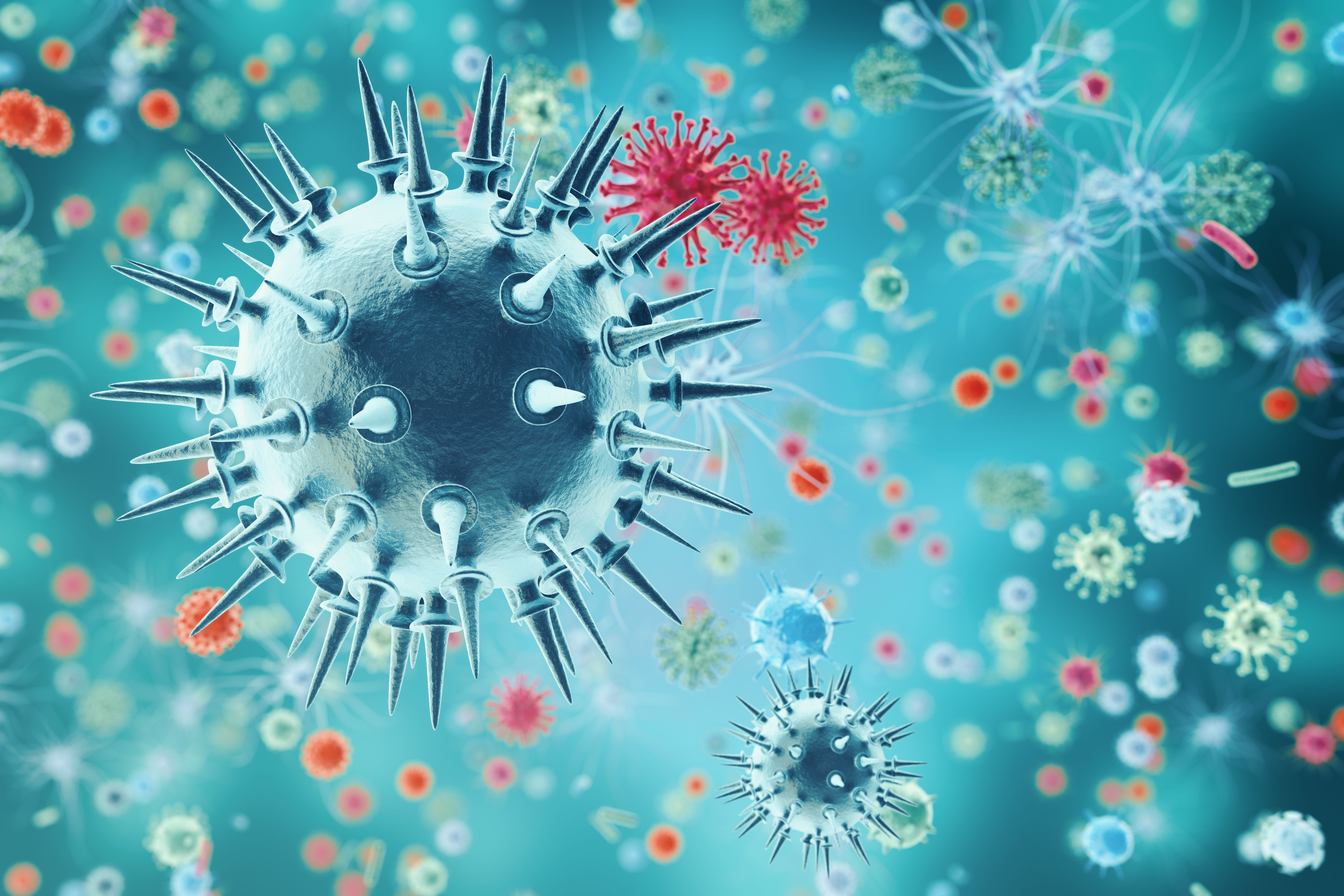  Virus Hintergrundbild 6000x4000. Viruses can transfer genes across the superkingdoms of life & research news