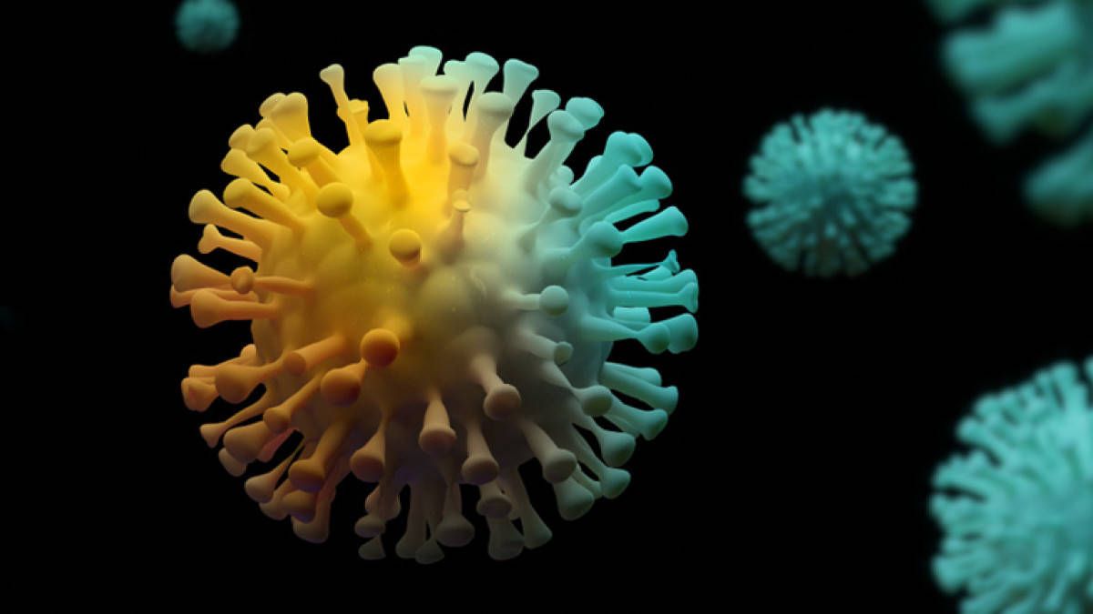  Virus Hintergrundbild 1200x675. Download Aesthetic Coronavirus Visual Wallpaper
