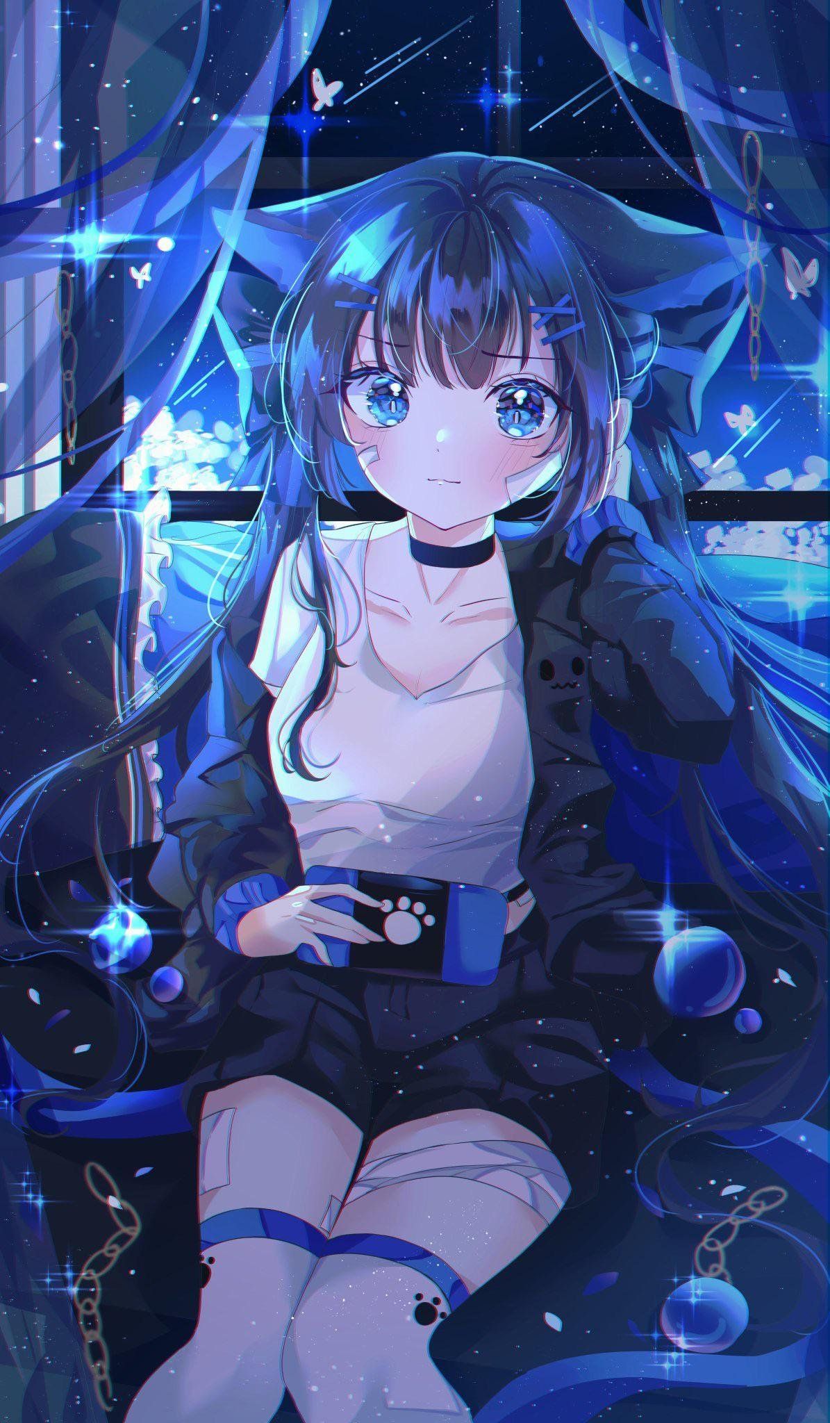  Zocker Hintergrundbild 1195x2048. Gaming anime girl aesthetic Wallpaper Download