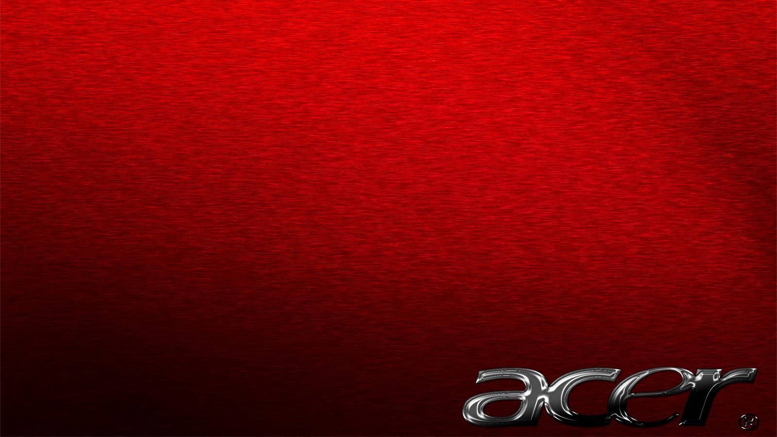  Acer Hintergrundbild 1600x900. Download Red Aesthetic Metallic Acer Logo Wallpaper