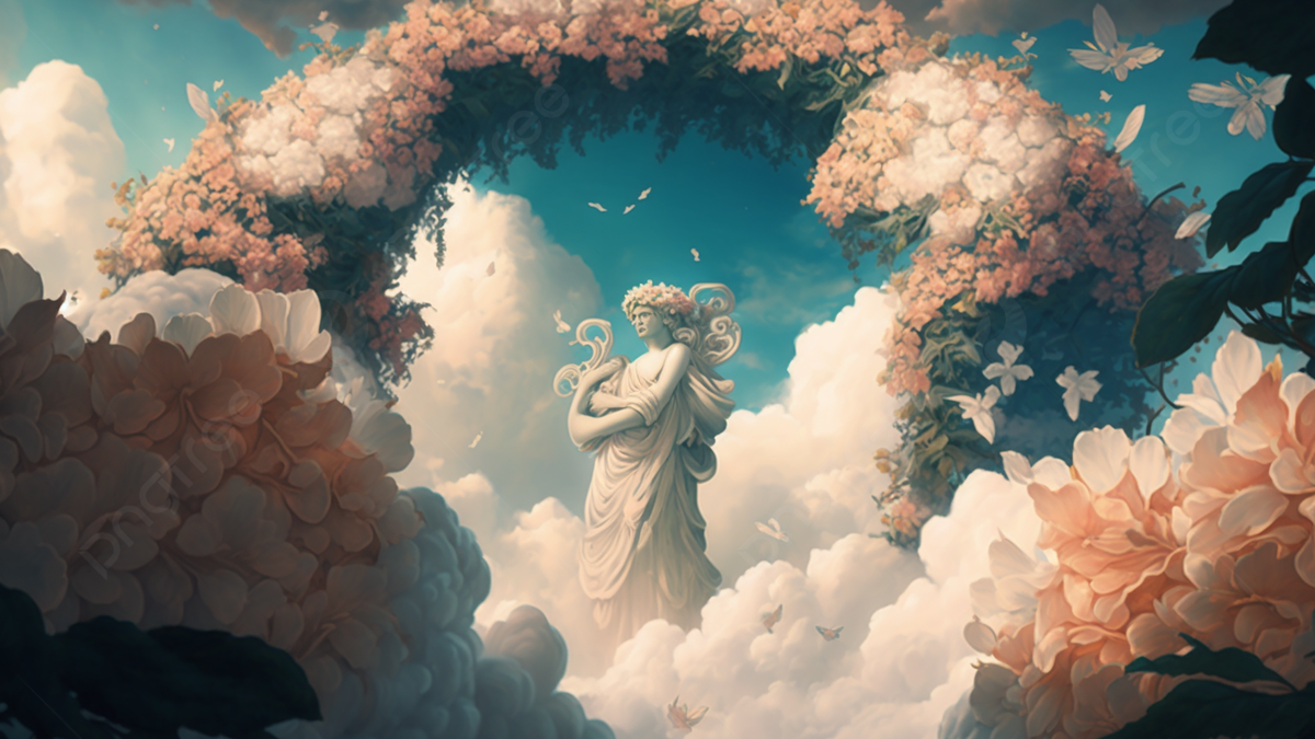  Wunderschöne Engel Hintergrundbild 1200x675. Himmel Engel Blumen Schön, Stil Der Ölmalerei, Schön, Wolken Hintergrund, Foto und Bild zum kostenlosen Download