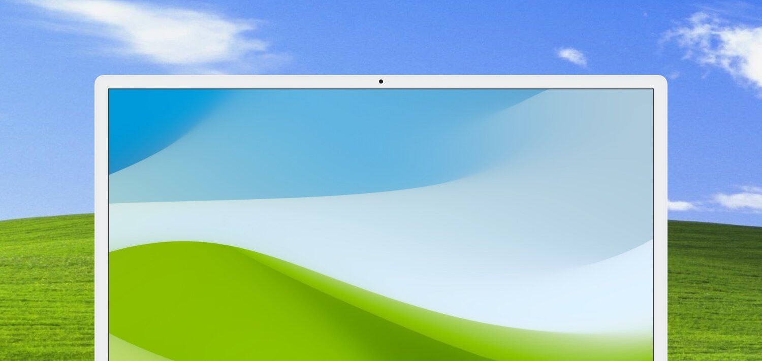  Windows XP Hintergrundbild 1500x711. macOS Bliss Wallpaper